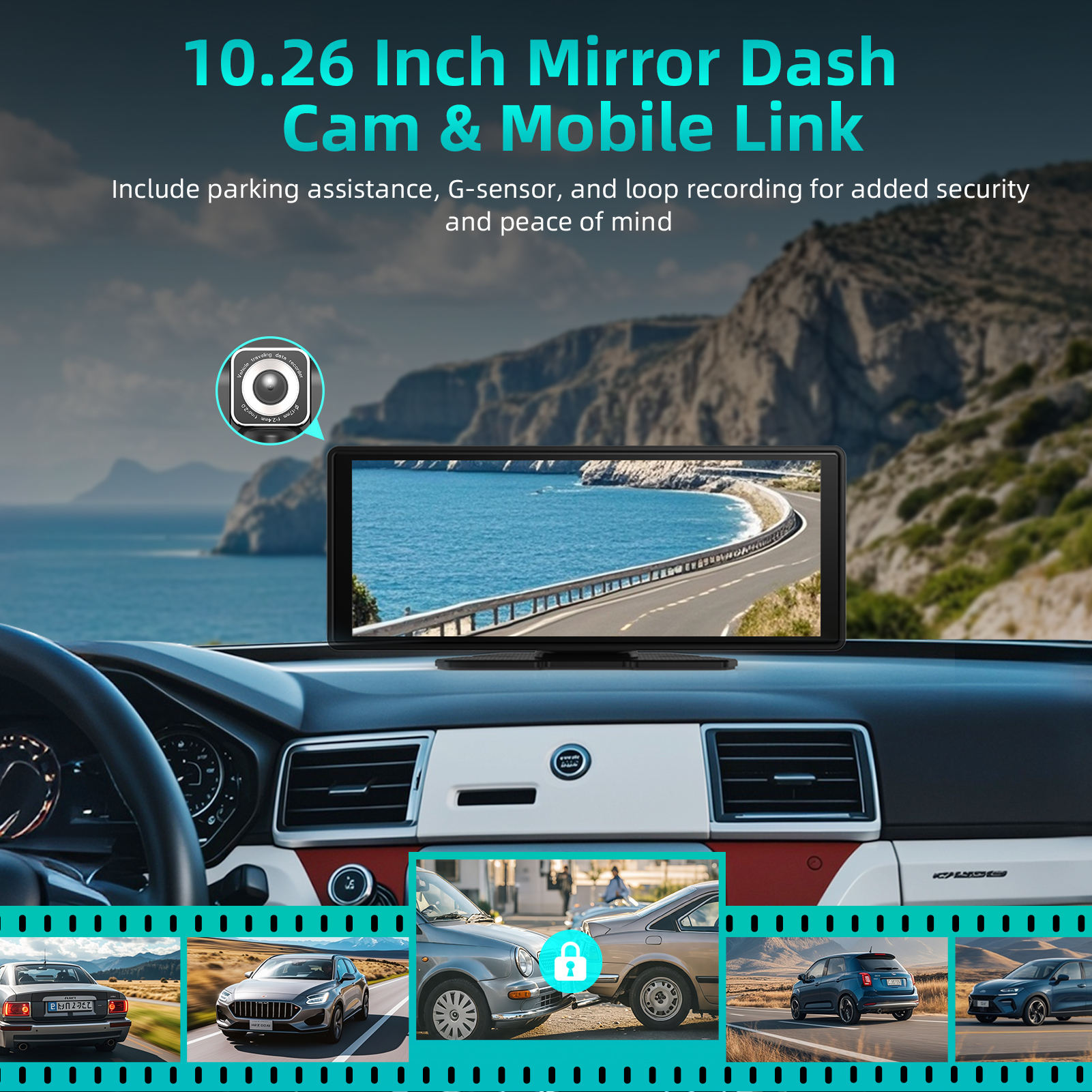 11.26 Inch Touch Screen Car Dvr Recorder - Image 4